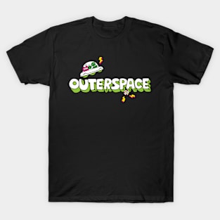 Cute Comics Spaceship T-Shirt